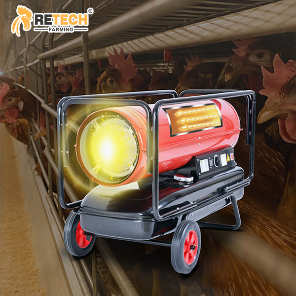 Fuel warm air blower heater